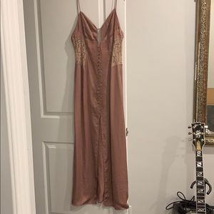 Tularosa silk Mauve slip dress